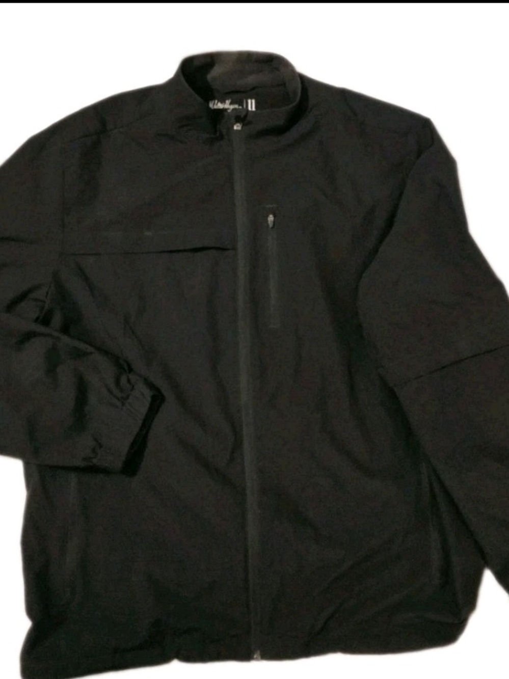 Walter Hagen 11 Majors Black Golf Jacket Men's Large Full Zip Lightweight